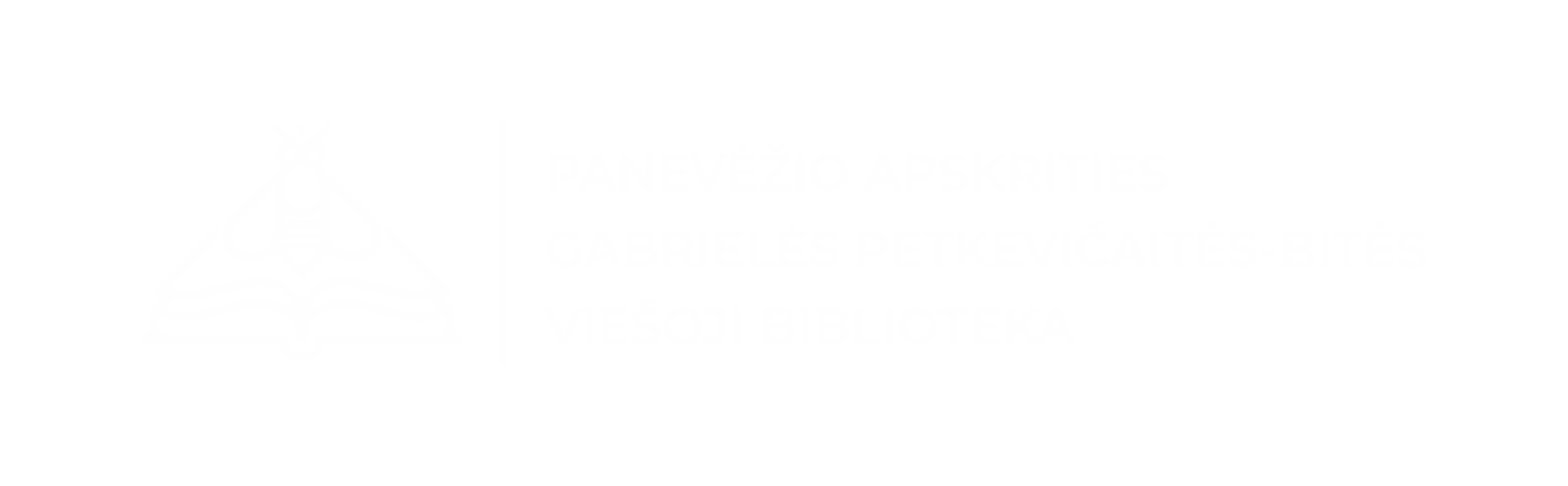 Panevėžio apskrities Gabrielės Petkevičaitės-Bitės viešosios bibliotekos logotipas